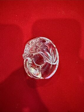 Steuben Dragon Clear Glass Decorative Paperweight - Home Accents Rare ltd